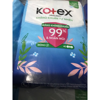 Hcm (Gói 40 Miếng Loại Nhỏ 15cm Không Cánh ) - 1 Gói Kotex Hàng Ngày Kháng Khuẩn 40 Miếng  - HSD luôn mới