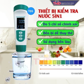 Bút đo tds 5in1 TMD Thiết bị kiểm tra chuyên nghiệp, độ chính xác cao