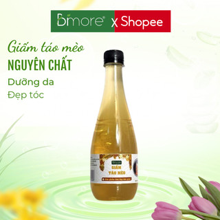 Giấm táo mèo nguyên chất Bimore giúp dưỡng da, ngừa mụn, giảm gàu, đẹp tóc, dung tích 450ml