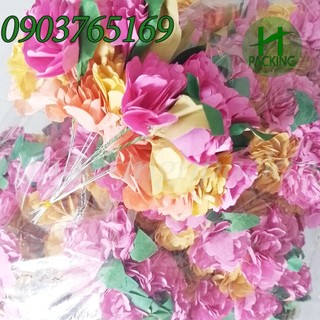 Hoa giấy trang trí heo quay cúng