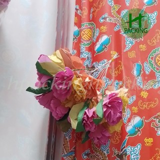Hoa giấy trang trí heo quay cúng