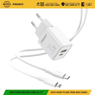 Sạc cao cấp PISEN Quick Vivid USB-C 20W 30W GaN EU Sạc nhanh 20W 30W chuẩn QC4.0,PD 3.0 - Bảo Hành 24 Tháng