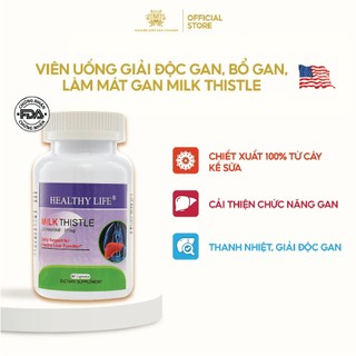 [Nhận quà hấp dẫn] Viên uống Milk Thistle Nature Gift chiết xuất từ cây kế sữa giúp bổ gan, giải độc, làm mát gan