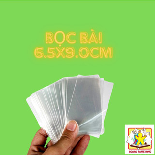 100 cái Bọc bài 6.5x9.0cm, sleeves bọc bài giúp bảo vệ thẻ bài của board game, drinking game