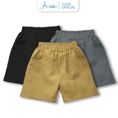 Quần đùi KAKI bé trai AORE Form Đứng, Quần short ngắn chất kaki mềm cho bé trai đi học đi chơi từ 10-35kg
