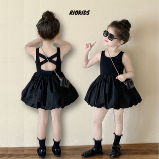 Đầm bí hở lưng cho bé