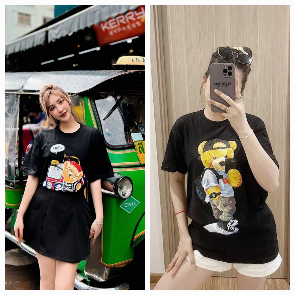 <MUA 1 ÁO TẶG 1 LEGING> ÁO THUN THÁI FREESIZE