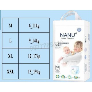 bỉm  quần nanu 100 miếng