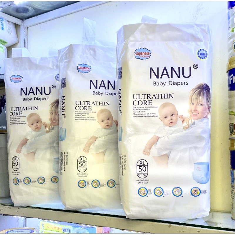 bỉm  quần nanu 100 miếng