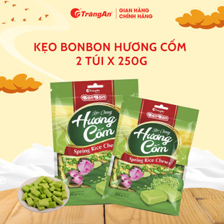 Combo 2 gói kẹo chewy hương cốm 250g, hạn sử dụng 12 tháng, sản phẩm chính hãng Tràng An