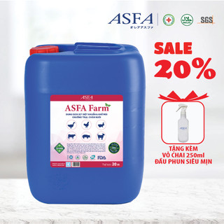 Dung dịch vệ sinh diệt khuẩn, khử mùi chuồng trại, chăn nuôi asfa farm 20 lít