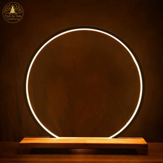  Kệ Đèn Led Vòng Tròn Hào Quang Trang Trí Tượng Phật   Decor Trang Trí Tiểu Cảnh  Mèo Thần Tài 