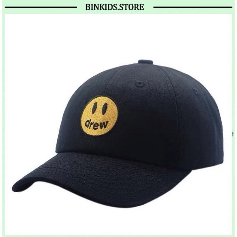 Mũ lưỡi trai Thêu hình Drew cho bé trai gái 10-30kg sẵn hàng