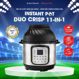 Nồi áp suất có chiên không dầu đa năng Instant Pot DUO CRISP 80 11in1, dung tích 8L, Bảo hành chính hãng 12 tháng