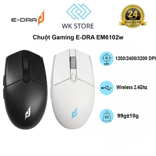 Chuột gaming edra em6102w | không dây | bảo hành 24 tháng