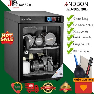 Tủ chống ẩm Andbon AD-30S (dung tích 30 lít )-Taiwan .Tặng 01 Bộ Vệ sinh Máy ảnh