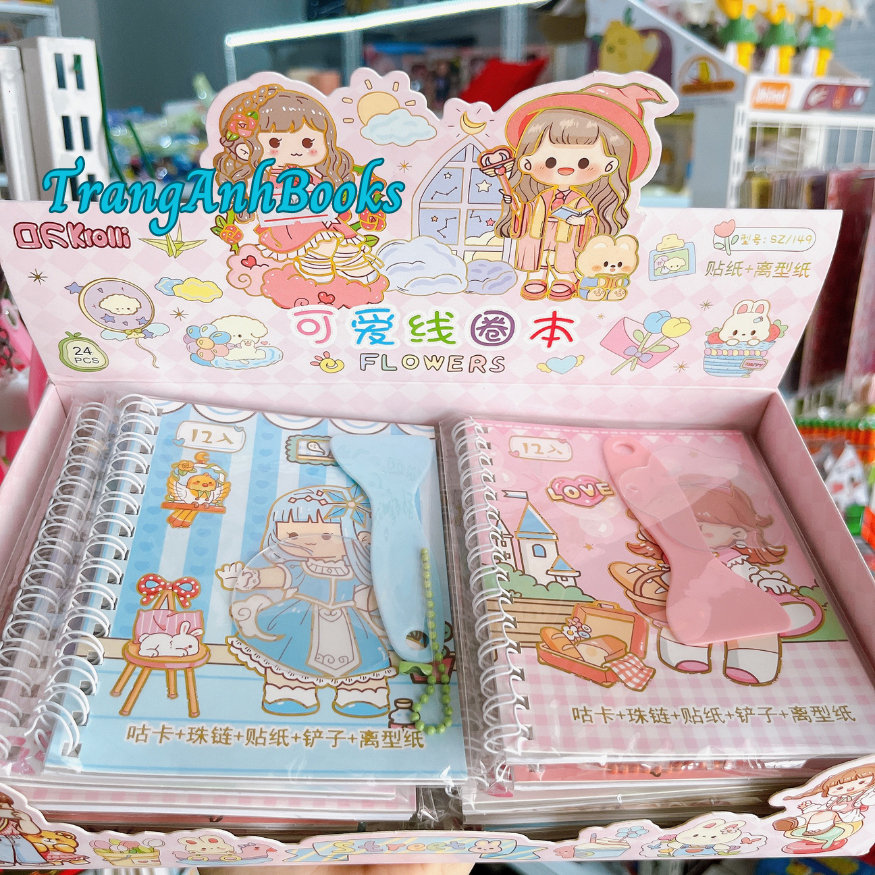 Sổ hình dán sticker kèm phụ kiện