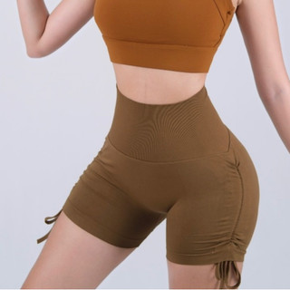 【GymGirls】 Quần đùi rút legging thể thao nữ Mitao - Xuất xứ QC - Chất vải dệt kim co giãn, mềm mịn