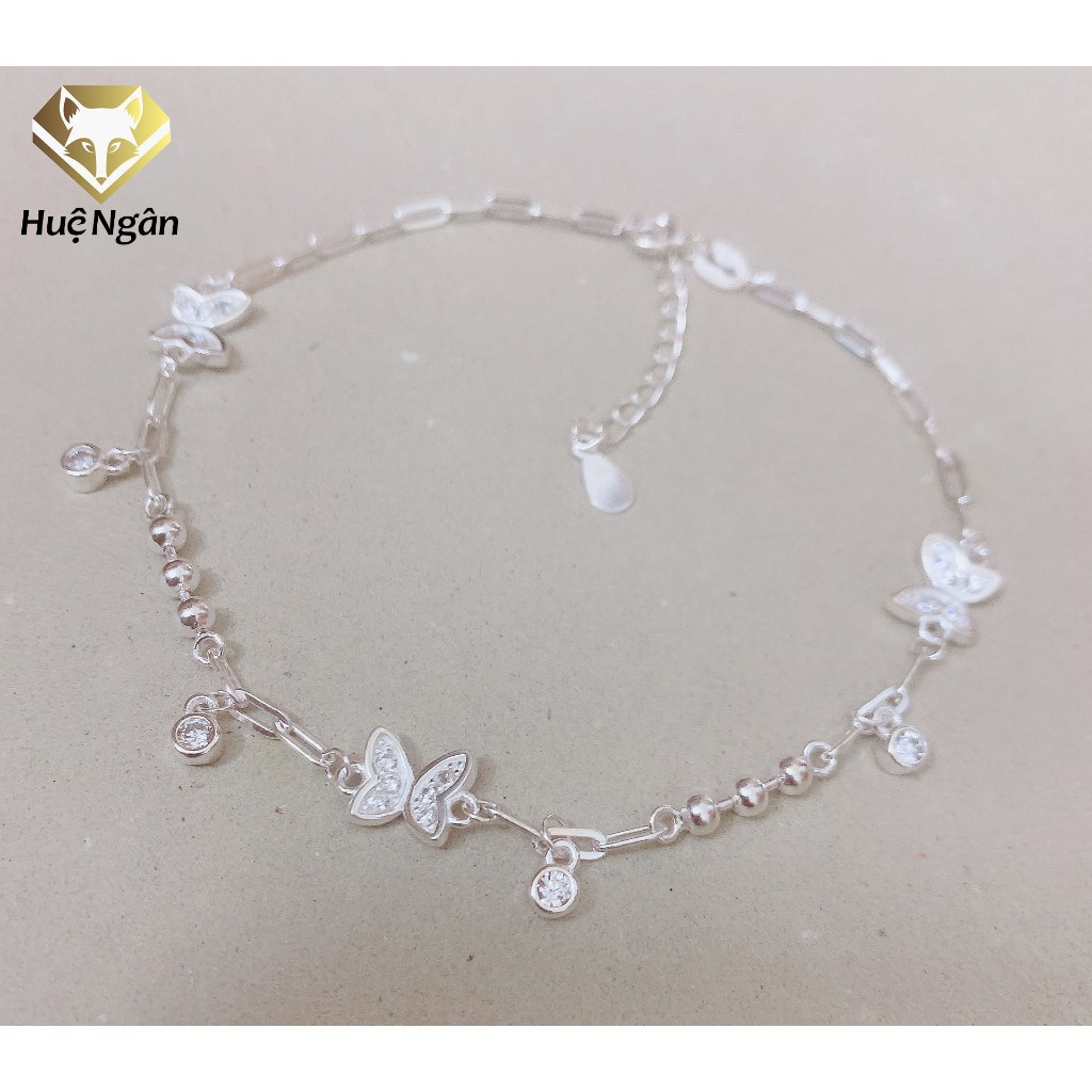Lắc tay bạc 925 Huệ Ngân - Uyên Ương Hồ Điệp LT0168