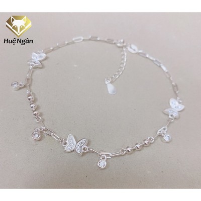 Lắc tay bạc 925 Huệ Ngân - Uyên Ương Hồ Điệp LT0168