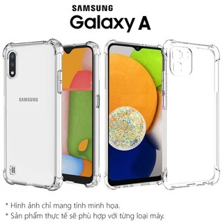 Ốp samsung a01 / a02 / a03 / a01 core / a02s / a03s / a03 core - dẻo trong chống sốc bảo vệ camera