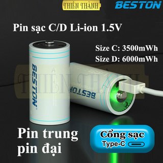 Pin sạc beston,pin sạc trung,pin sạc đại,dlc-40,clc-23,pin sạc li-ion,pin sạc 1.5v,pin d 6000mwh,pin c 3500mwh