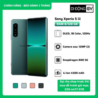 Điện thoại sony xperia 5 iii - 2sim - màn oled 120hz - snapdragon 888 ram 8/128 gb