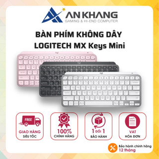 Bàn phím không dây Bluetooth Logitech MX Keys Mini kèm dây sạc nhỏ gọn Chính hãng Bảo hành 12 tháng