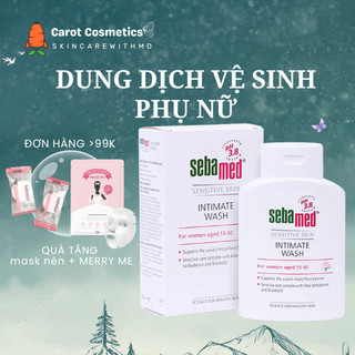  {XẢ HÀNG} Dung dịch vệ sinh phụ nữ Sebamed pH3.8  200ml  