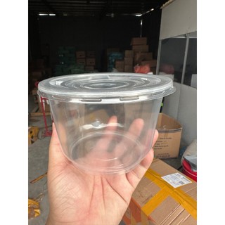 1 thùng 500c bát tô nhựa đáy bầu 1000ml - tô bún, phở, cháo - kèm nắp đậy