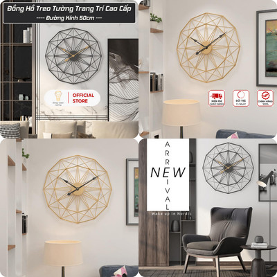Đồng Hồ Treo Tường Decor Energy Green Lighting DH-98 ( 50CM) - Phong Cách Hiện Đại Sang Trọng
