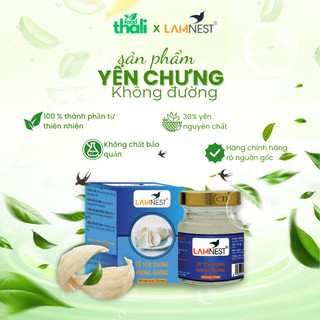 Yến Sào Chưng Sẵn Không Đường Lamnest nguyên chất 30% yến hũ 70ml