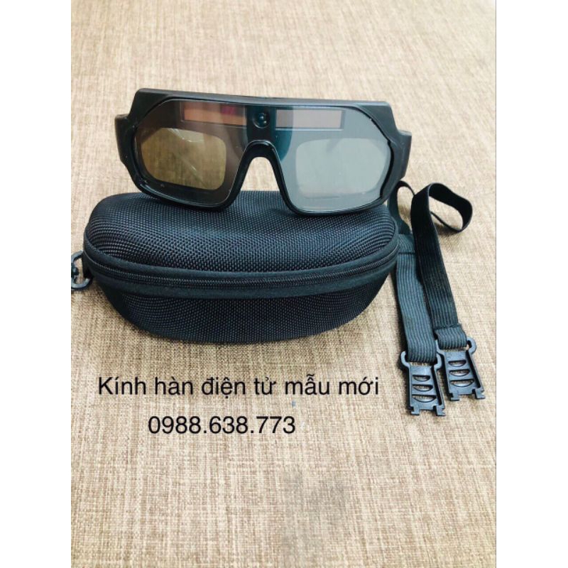 Kính hàn điện tử mẫu mới nhất cảm biến hồ quang tốt (kèm hộp đựng và dây đeo)