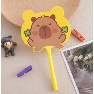 Bút bi quạt hình capy bara dễ thương