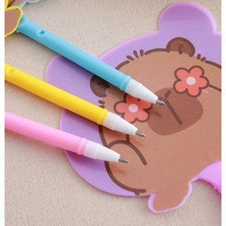 Bút bi quạt hình capy bara dễ thương