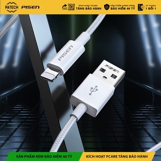 Cáp Pisen Fast ZY USB-A to L 2.4A Siêu Bền Bỉ, Chắc Chắn - Hàng chính hãng, bảo hành 24 tháng