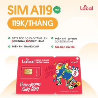 Sim 4g mobifone local tặng 1 tháng miễn phí data nghe gọi thả ga a69 a79 a119 sky69
