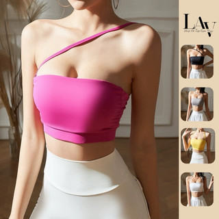 Áo bra tập gym, yoga cúp ngực kèm dây đeo chất lulu mềm mịn co giãn - LAV Activewear