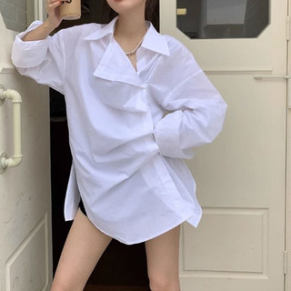 Áo sơ mi kiểu nhúm eo phong cách thời trang Hàn Quốc