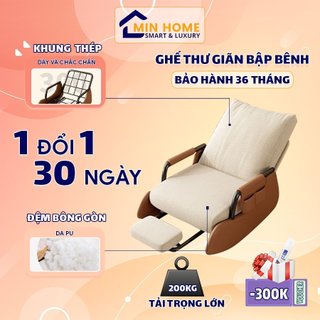 Ghế tựa lưng bập bênh cao cấp , ghế bập bênh thư giãn đọc sách, ghế thư giãn bập bênh