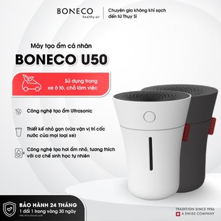 Máy Phun Sương Mini Tạo Ẩm BONECO U50 Sương Nano, Làm Mát, Đèn LED, Dùng Cho Xe Hơi/Xe Đẩy Em Bé