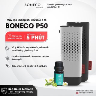 Máy Lọc Không Khí Ô Tô BONECO P50 Ion Âm Lọc Bụi - Khử Mùi- Khuếch Tán Tinh Dầu- Hàng Chính Hãng