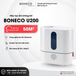Máy phun sương tạo độ ẩm thụy sỹ boneco u200 sương nano tinh khiết, khuếch tán xông tinh dầu thơm