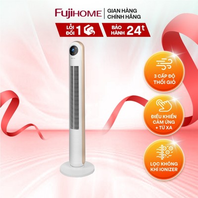 Quạt tháp điều hòa nhập khẩu FUJIHOME TF-13E Màn led hiển thị, 3 chế độ gió, remote từ xa