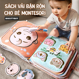 [ RẺ VÔ ĐỐI ] Sách Vải Bận Rộn Thông Minh Cho Bé Montesori