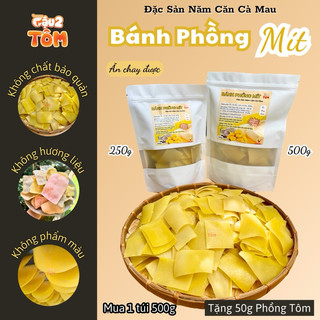 (Mẫu mới) Bánh Phồng Mít Đặc Sản Cà Mau | Cậu 2 Tôm | Ăn chay được | Siêu béo (250g | 500g)