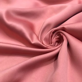 Lụa RuBy Màu Hồng Khổ 1m7 - Chất Mềm Rũ, Mặt Vải Láng, Giãn Nhẹ, Độ Mỏng Vừa - May Đồ Bộ, Đầm Lụa