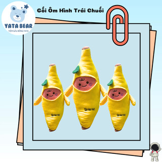 Gối ôm hình quả chuối-gấu bông quả chuối siêu dễ thương mềm mịn cho bé