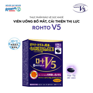 Viên uống bổ mắt Lutein, giúp sáng mắt Rohto V5 ( Hộp 30 viên)