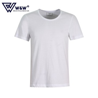 Áo Lót Nam Cotton W&W Áo Thun Trắng Cộc Tay Chất Liệu Cotton Thoáng Mát UNDERSHIRT02